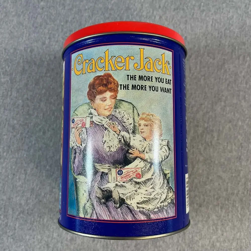 Vintage 1992 Cracker Jack Limited Edition Third in Series Collectible Metal Tin